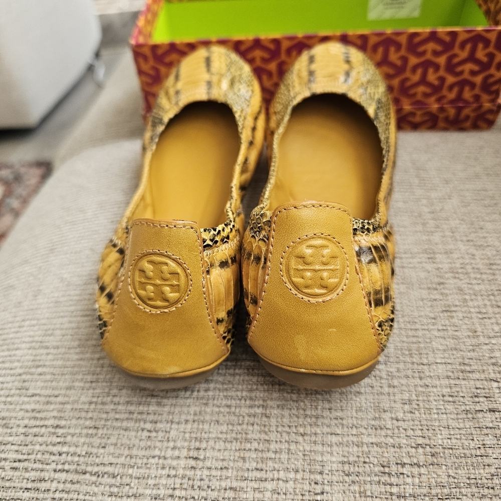 Tory Burch Eddie Ballet Flat In Python - image 5